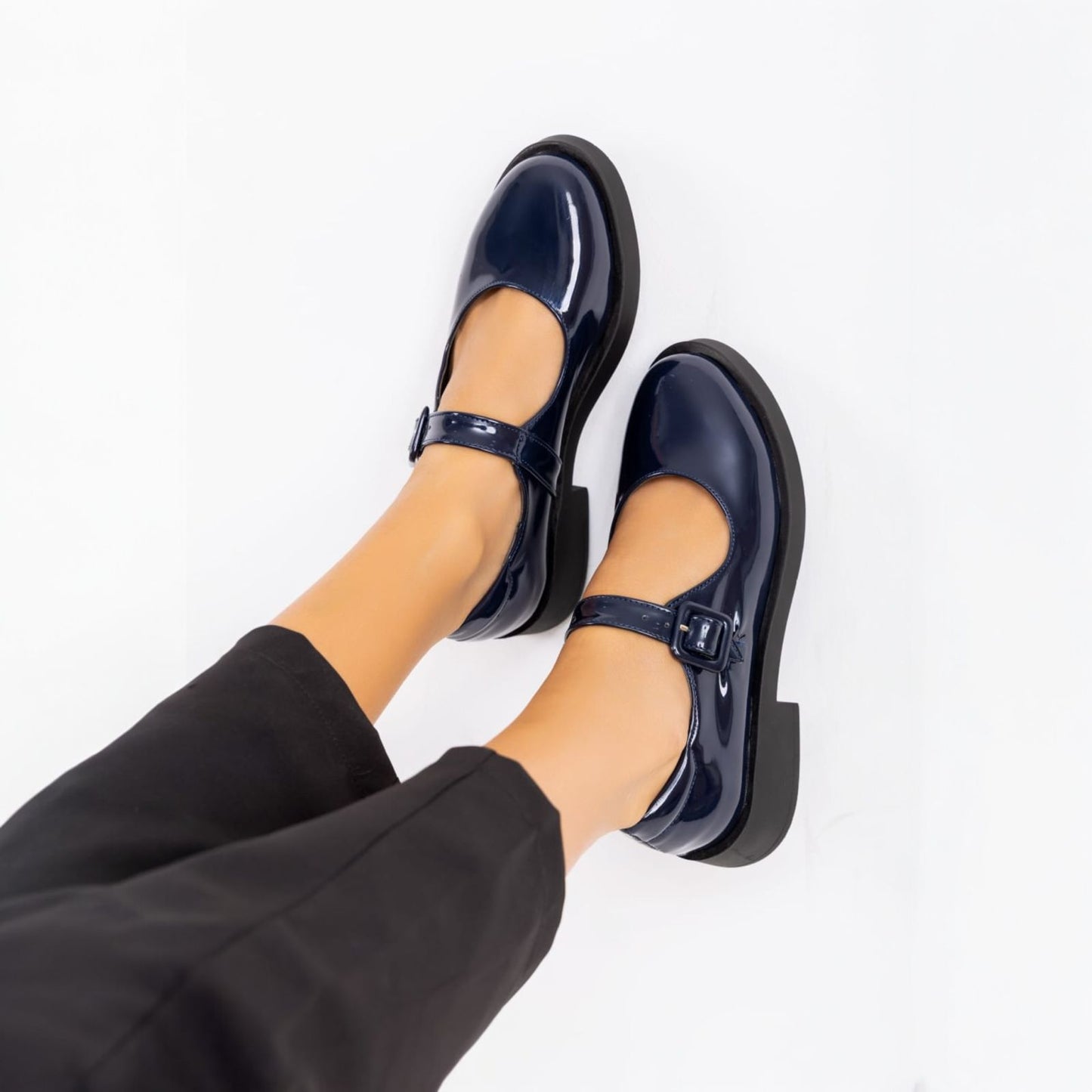 Mary Jane Glossy Flats