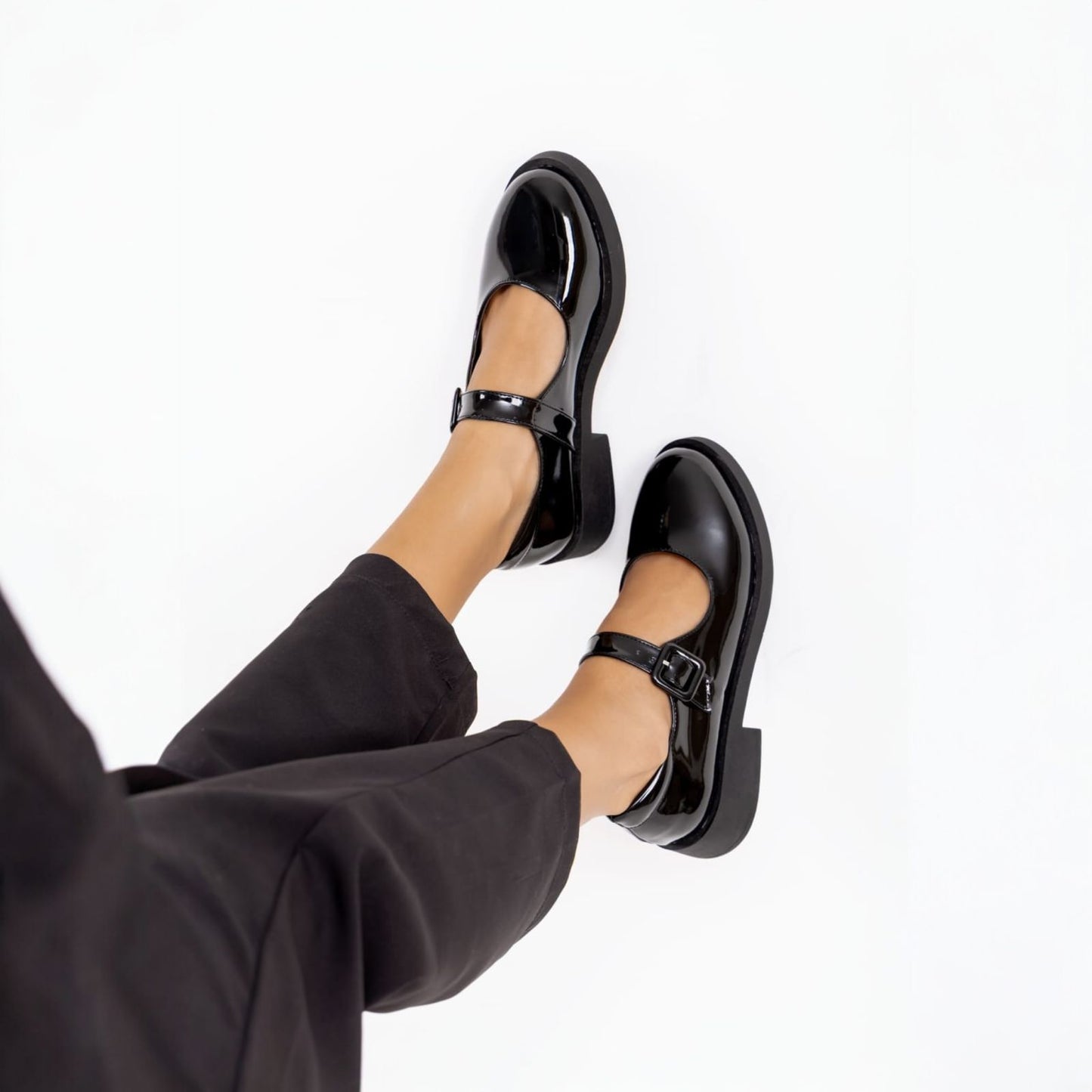 Mary Jane Glossy Flats